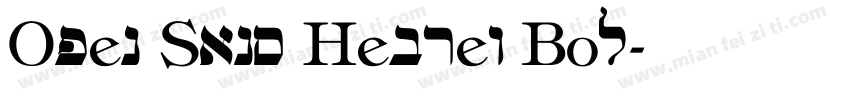 Open Sans Hebrew Bol字体转换